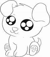 Puppy Cute Drawing Coloring Pages Puppies Printable Getdrawings sketch template
