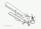 Coloring Pages Airplane Colouring Kids Biplane Aeroplane Printable Airplanes Planes Color Book Drawing Sheets Plane Wings Automobiles Trains Prop Drawings sketch template