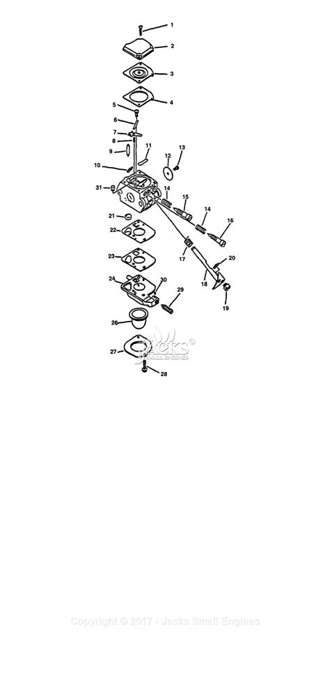 echo gt  parts diagram  carburetor sn