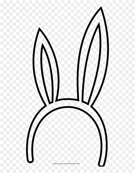 bunny ears coloring page rubber stamping hd png