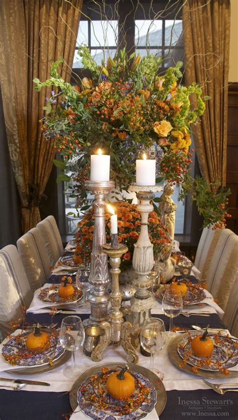27 cozy and eye catching thanksgiving table settings shelterness