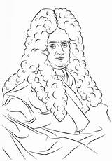Leibniz Wilhelm Gottfried Supercoloring Kolorowanka Inventors Imprimir Famosos sketch template