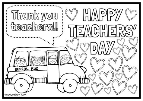 teachers day coloring pages   teachers day card happy teachers