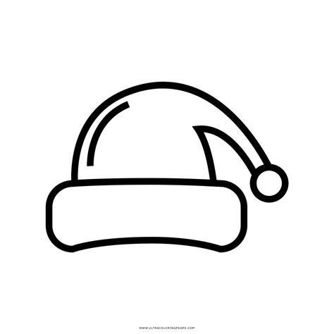 santa hat coloring pages printable coloring pages