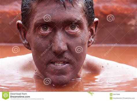 Man From The Red Mud Royalty Free Stock Image Image