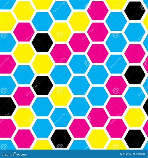 hexagon seamless pattern stock illustration illustration  computer