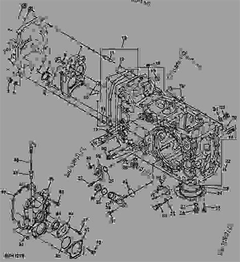 trans axle housing  rear cover hst  engine powertech john deere  engine