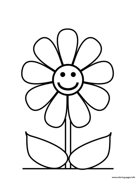 flower  cute coloring page printable