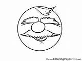 Coloring Smile Pages Smiling Man Sheet Title sketch template