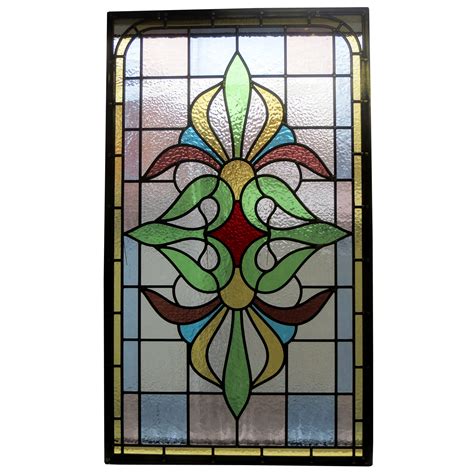 traditional intricate stained glass panel  period home style