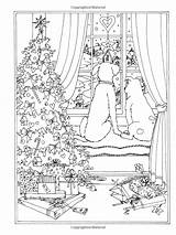 Coloring Winter Wonderland Adult Book Creative Haven Pages Christmas Printable Amazon Sheets Teresa Goodridge Tree sketch template