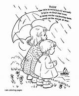 Coloring Pages Nursery Rhymes Rain Kids Rhyme Showers April Color Goose Mother Printable May Bring Honkingdonkey Flowers Spring Raincoat Classic sketch template