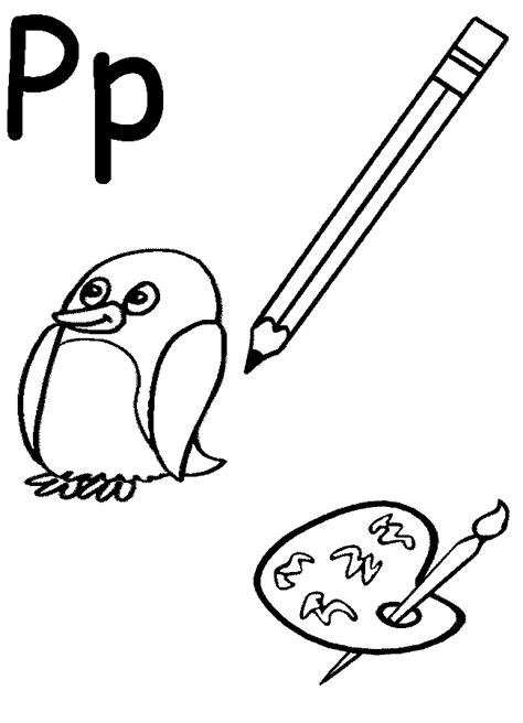 letter p coloring pages coloring home motherhood