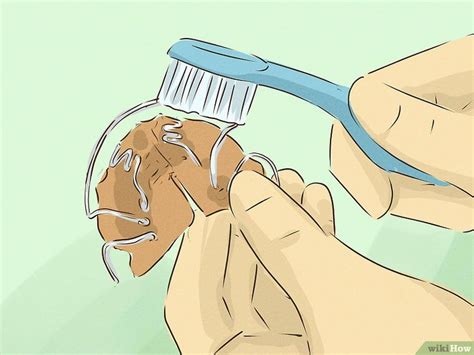 ways  clean  retainer wikihow retainers cleaning retainer