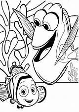 Fische Nemo Ausmalbilder Malvorlagen Dory Ausdrucken Drucken sketch template