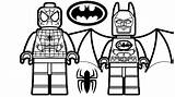 Spiderman Educativeprintable Legos Superhero sketch template