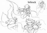 Lolirock Mephisto sketch template