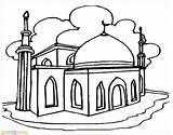 Mewarnai Masjid Marimewarnai Bagus Warna Kunjungi sketch template