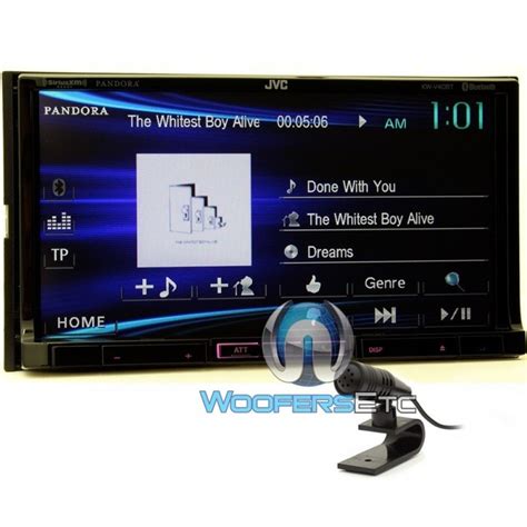 kw vbt jvc double din  dash  touchscreen stereo receiver  sd card slot  aux