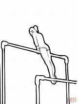 Turnen Stufenbarren Gymnastics Uneven Ausdrucken sketch template