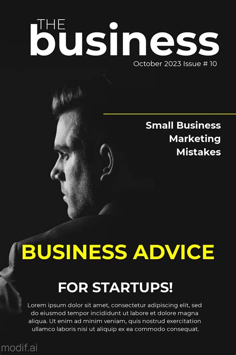 business magazine cover template mediamodifier