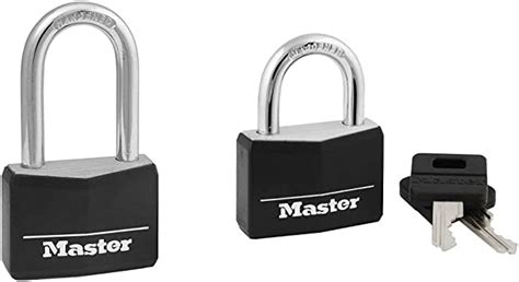 master lock candado de aluminio cubierto 141dlf con llave