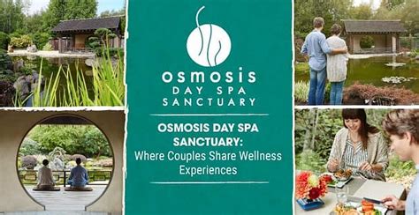 osmosis day spa sanctuary  couples  share nourishing