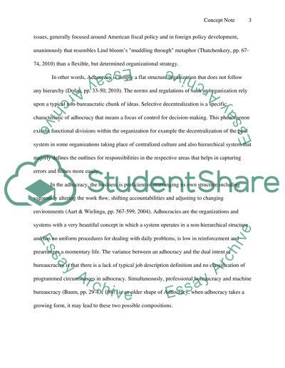 concept note  adhocracies essay  topics   written