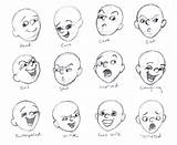 Expressions Facial Cartoon Expression Drawing Drawings Faces Getdrawings Practice February Way sketch template