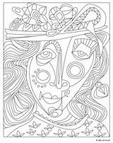 Coloring Pages Picasso Cubism Pablo Sheets Masterpiece Color Painting Colouring Printable Adult Getdrawings Polanco Worksheets Drawing Worksheet Masterpieces Grid Gogh sketch template
