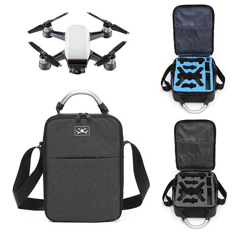 portable drone suitcase case  dji spark drone  waterproof shoulder bag handle box storage