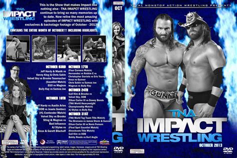 tna impact wrestling october  dvd cover  chirantha  deviantart