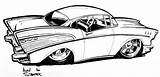 Chevy 57 Drawing Car Classic Coloring Ink Pages Sketch Deviantart Template sketch template