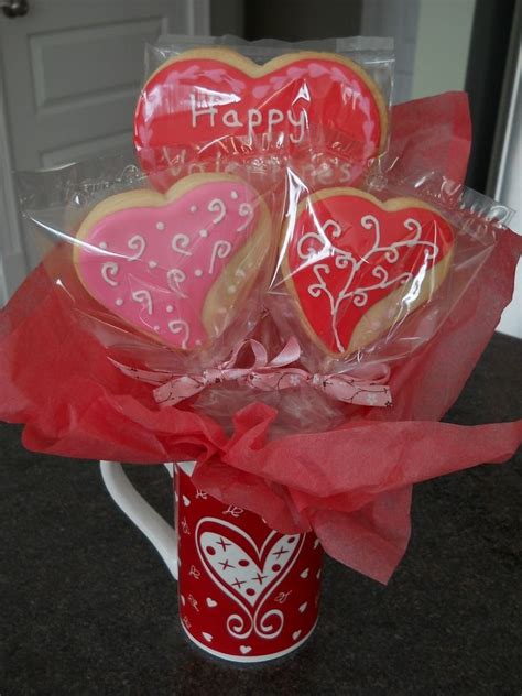 valentines cookie bouquet valentine s cookies and bouquets — cookies decorated cookies