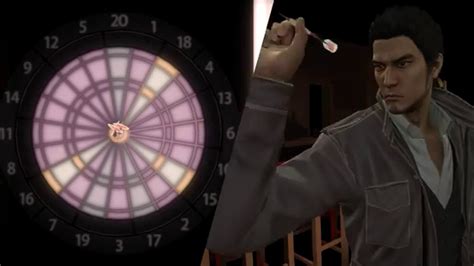 yakuza  kiryu darts gameplay youtube
