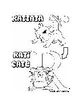 Rattata Raticate Pages Coloring sketch template