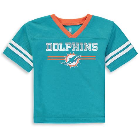 toddler aqua miami dolphins mesh jersey  neck  shirt walmartcom