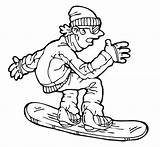 Coloring Pages Snowboard Man Snowboarding Playing Winter Drawing Outfit Season Color Getcolorings Printable Getdrawings sketch template
