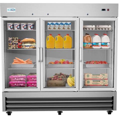 koolmore  cu ft  door reach  commercial refrigerator stainless steel   commercial
