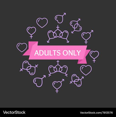adults  sign royalty  vector image vectorstock