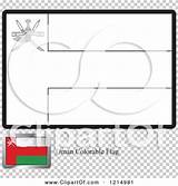 Oman Flag Coloring Sample Illustration Royalty Clipart Vector Lal Perera sketch template