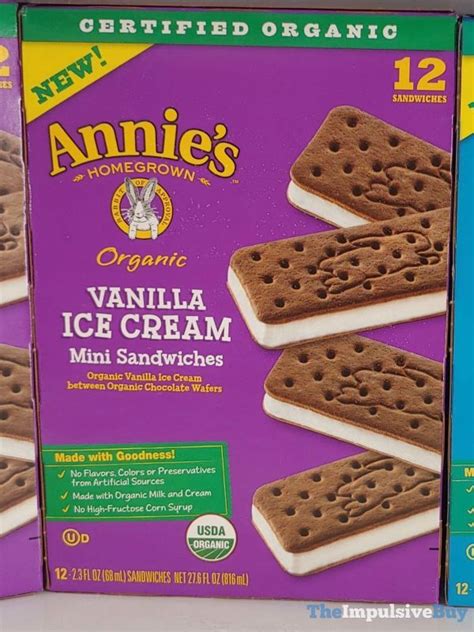 Annie S Homegrown Organic Vanilla Ice Cream Mini