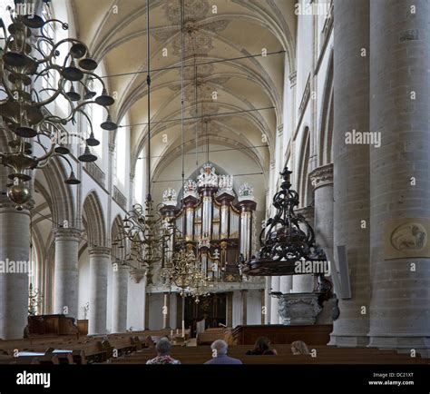 interior grote kerk church  res stock photography  images alamy