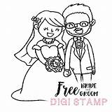 Digital Groom Stamp Bride Stamps sketch template