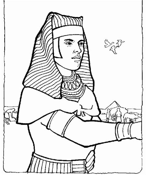 joseph egypt bible coloring page  printable coloring pages  kids