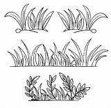 Grass Coloring Outline Clipart Pages Drawing Well Grow So Draw Color Printable Clip Green Template Drawings Long Realistic Colorluna Colouring sketch template