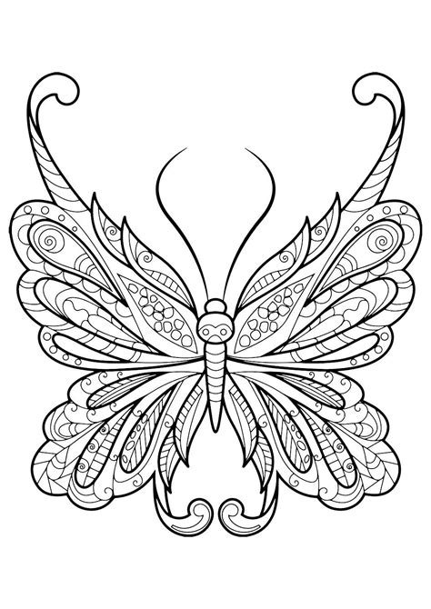 adult butterfly coloring book beautiful butterfly pictures coloring