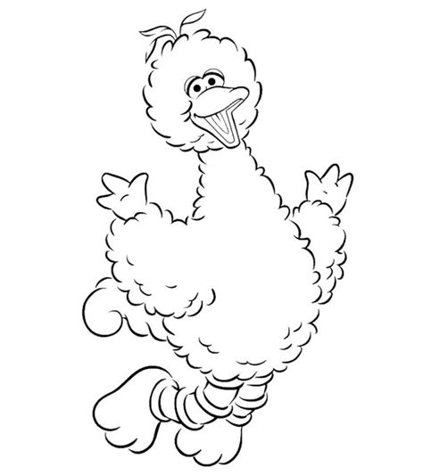 top   printable big bird coloring pages