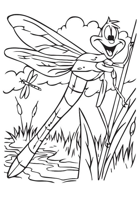 dragonfly coloring pages books    printable