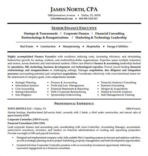 consultant resume templates   word